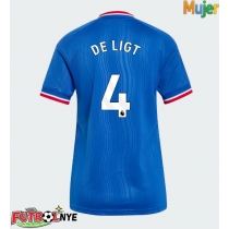Camiseta Manchester United Matthijs de Ligt #4 Visitante Equipación para mujer 2026-27 manga corta